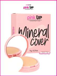 FASHIONITY Pink Up paquete maquillaje en polvo compacto Mineral Cover talla grande polvo traslúcido mate HD acabado profesional controla brillo textura ligera cobertura uniforme larga duración piel suave - 400 SAND + HD - Ver 2