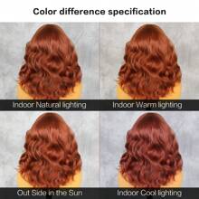 14 Inches Ginger Wig Short Curly Wig Orange Wig Bob Wig Charming Women Beach Wave Wigs For Cosplay Party - Ginger - View 10