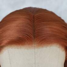 14 Inches Ginger Wig Short Curly Wig Orange Wig Bob Wig Charming Women Beach Wave Wigs For Cosplay Party - Ginger - View 7