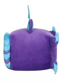 Juguete de peluche de 15cm/5.9in con forma de zorro cuadrado de color morado con diseño de frutas divertidas - Animales de peluche, periféricos de juego, muñecos cuadrados cómodos - Regalos de fiesta de cumpleaños para niños, decoración de habitación de niñas, decoración navideña