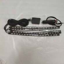 1 Bộ 72 Đèn LED Xe Hơi Ô Tô Không Khí Đèn Đèn Neon DIY RGB Nhiều Màu Sắc 48 Đèn LED Từ Xa Ứng Dụng Xe Ô Tô Điều Khiển Dải đèn Bộ - Nhiều màu - Xem 13