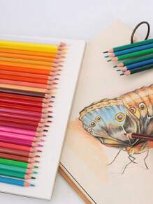 Colorful Pencil Set, Multi-Colored Drawing Pencils, 12/18/24/36/48 Colors Available, PS Material B Hardness Pencil - Color Mixing - View 2