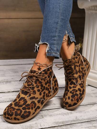 New Vintage Style Women's Short Boots, Soft Bottom Literary Flat Shoes And Ankle Boots, All-Match British  Boots For Autumn And Winter