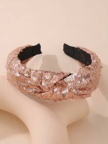 1pc Sparkly Girl's Hair Band For Party And Daily Decoration - Multicolor - View 9