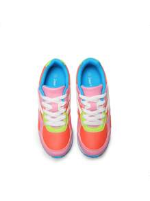 Boys Girls Sneakers Unisex-Child Casual Walking Shoes Kids Lightweight Lace-Up Tennis Shoes Comfortable - 彩色 - 查看 7