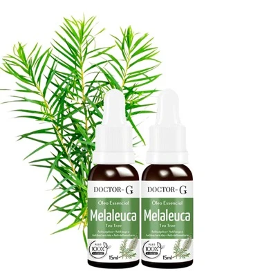 Kit 2 Un Óleo Essencial de Melaleuca 100% Puro 15ml doctor-g