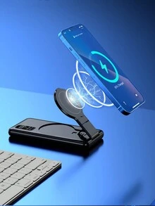 磁性移动电源，10000mAh 可折叠无线便携式充电器，配备 USB-C 线缆 LED 显示屏，Mag-Safe 电池组 22.5W PD 快速充电，兼容 Iphone 16/15/14/13/12 Pro/Pro Max/Plus/Mini 磁性移动电源，10000mAh 可折叠无线超薄便携式充电器，配备 USB-C 线缆 LED 显示屏，Mag-Safe 电池组 22.5W PD 快速充电，兼容 Iphone 16/15/14/13/12 Pro/Pro Max/Plus/Mini Android - 黑色 - 查看 4