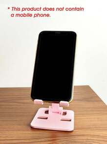 Portable Pink Telescopic Folding Mobile Phone Stand - Pink - View 4