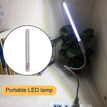 1Pc 24leds USB Night Light LED Book Lights Camping Night Light Portable Plug-In Small LED Light Stick For Power Bank PC Laptop Notebook White 5000-6500K Warm White 3000-3500K - Multicolor - View 5