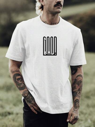 Camiseta Masculina Good or Bad Bom ou Mau 100% Algodão Fio 30.1