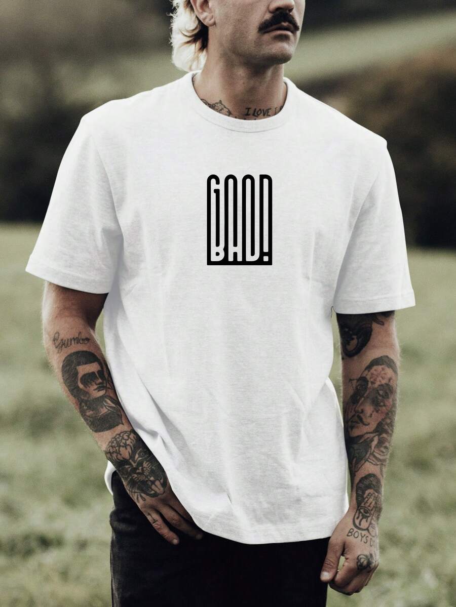 Camiseta Masculina Good or Bad Bom ou Mau 100% Algodão Fio 30.1