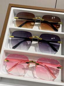 3 pares de gafas cuadradas unisex de estilo casual para exteriores y urbano - Multicolor - Ver 5