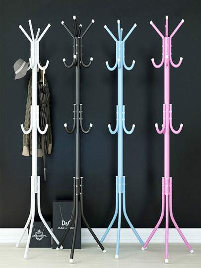 1pc Vertical Clothes Hanger, Simple Freestanding Clothes Rack, Thickened Iron Garment Hanger, Modern Minimalist Coat Rack