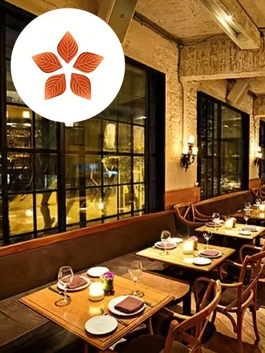 Premium Cigarette Brown Saver Set - 5/10Pcs, Leaf Design Ceramic Moisture-Retaining Container For Freshness, Ideal For Kitchen & Restaurant Use - 5Pcs - View 1