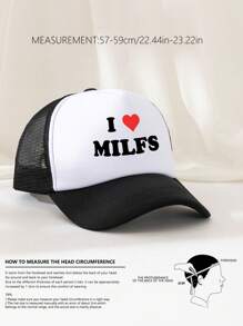 1入組中性印花海綿運動帽，棒球帽陽帽父親帽，適用於日常使用、徒步旅行、沙灘派對、節日 - 黑與白 - 查看 3