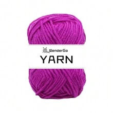 1/12 件丙烯酸针织纱团 - 双层针织多色纱包，配有钩针和针迹标记，适用于任何钩针和针织迷你项目 DIY