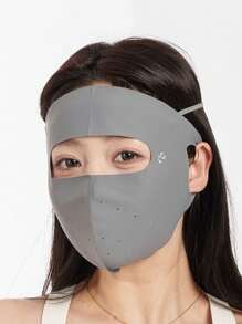 1pc Traceless Sunscreen Mask For Women, UV Resistant Ice Silk Mask, Full Face Sunshade Face Gini, Thin And Breathable In Summer Sun Protection Face Mask, Men's And Women's Outdoor Cycling Sun Protection Face Mask, Full Face Sunshade Windproof And Dustproof Face Mask Ski Masks