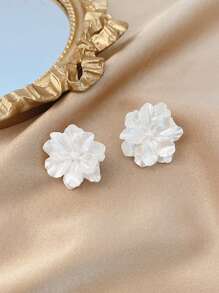 5pcs/Set Tassel Faux Pearl Flower Earrings Set, Elegant & Unique High-End Design Earrings Valentines,Mom,Mother,Mother's Day,Gift