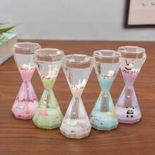 1pc Creative Jelly Pudding Color Stress Relief Oil Leakage Ornament Cartoon Liquid Hourglass Timer, Random Internal Decor - Multicolor - View 11