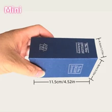 1pc Creative Book Safe Box, Blue Dictionary Key Style, Home Invisible Bedside, Mini, Regular, Medium, Large, Fake Book Safe Box, Suitable For Office, Bedroom And More