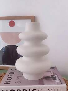 1 件装北欧风格现代圆形插花花瓶硅胶模具 DIY 家居装饰品环氧树脂/石膏模具