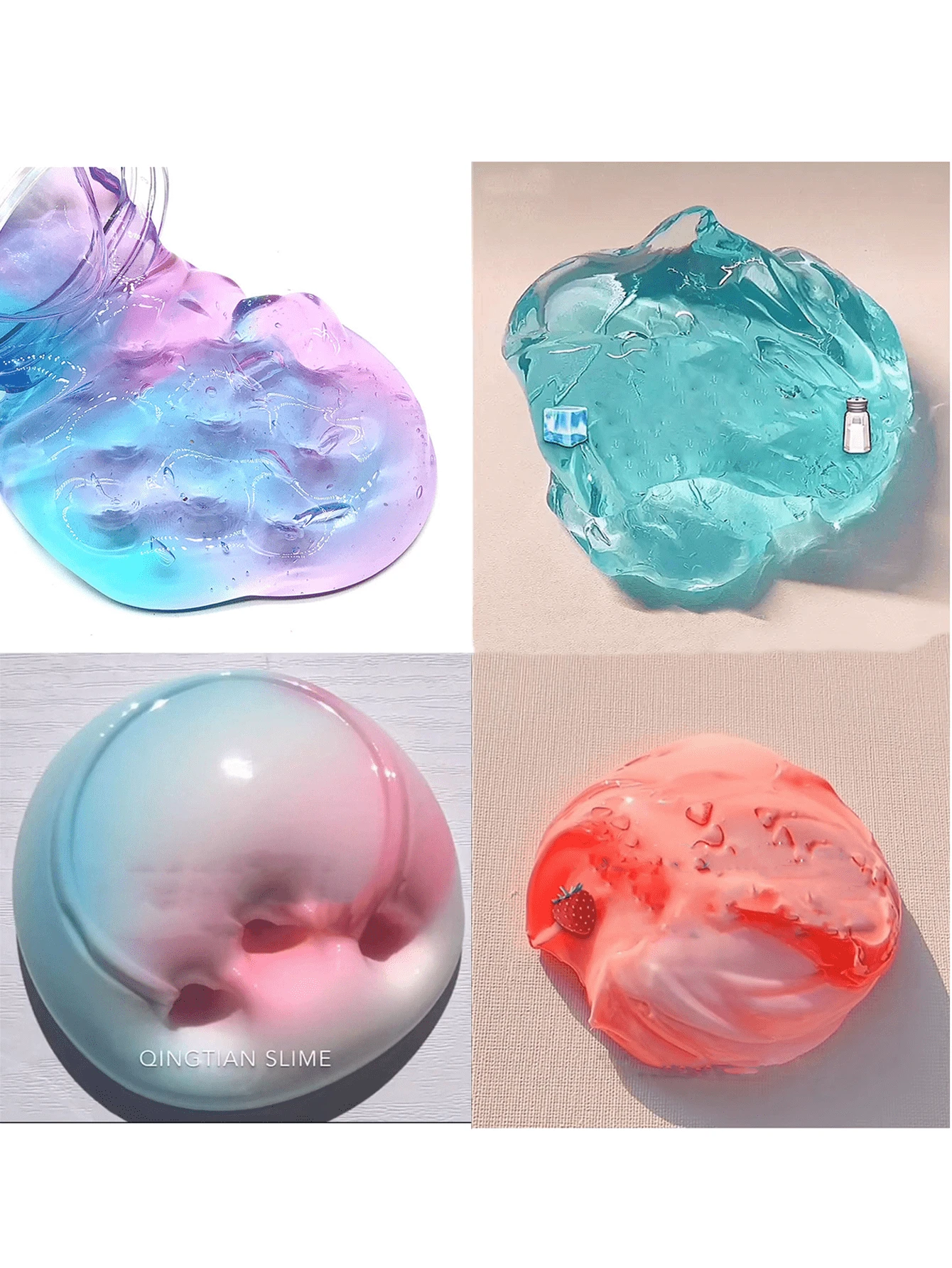 Random Delivery Of 2 Types Of Slime Crystal Foam Packaging - Multicolor - View 1