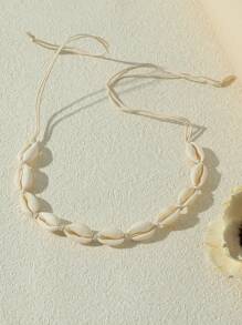 TopHanqi Shell Decor Necklace - White - View 4