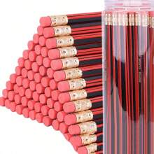 10入組兒童素描鉛筆套裝，內含橡皮，六角形HB鉛筆，適用於學校禮物和學習文具