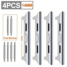 4pcs/Set Watchband Connector 14-16-18-20-22mm Width Compatible With Apple Watch Ultra 2 49mm 45mm 44mm 42mm 41mm 40mm 38mm Adapter Compatible With Apple Watch Ultra Series 9 SE 8 7 6 5 4 3 2 1 Straps As A Gift For Students Returning To School - Multicolor - View 16