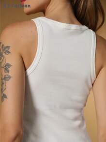 Women Tank Tops & Camis - 白色 - 查看 6