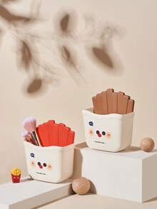 1入創意掛壁式塑料儲物盒，浴室化妝品組織架，多功能筆筒座，家居裝飾儲存容器，適用於廚房、洗手間、臥室 - 彩色 - 查看 6