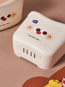 1入創意掛壁式塑料儲物盒，浴室化妝品組織架，多功能筆筒座，家居裝飾儲存容器，適用於廚房、洗手間、臥室 - 彩色 - 查看 7