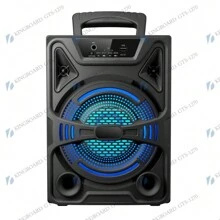 GTS-1637 4inch Karaoke Bluetooth Altavoz Inalámbrico Con Micrófono Gratis Recargable - Negro - Ver 4