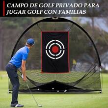 Golf Practice Hitting Nets For Backyard Driving Indoor Use Heavy Duty Practice Golf Driving Nets For Backyard Premium Portable Golf Impact Nets Cages With Frame And Net For Men & Women - Black - View 7