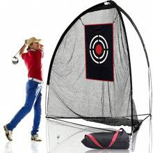 Golf Practice Hitting Nets For Backyard Driving Indoor Use Heavy Duty Practice Golf Driving Nets For Backyard Premium Portable Golf Impact Nets Cages With Frame And Net For Men & Women - Black - View 1