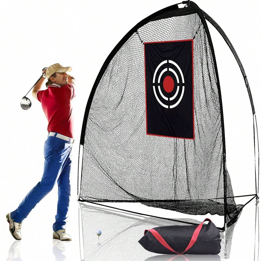 Golf Practice Hitting Nets For Backyard Driving Indoor Use Heavy Duty Practice Golf Driving Nets For Backyard Premium Portable Golf Impact Nets Cages With Frame And Net For Men & Women - Black - View 1
