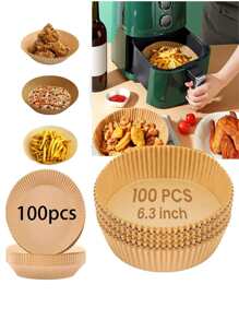 10 Cái/50 Cái/100 Cái/200 Cái Tấm Lót Nồi Chiên Không Dầu Dùng Một Lần, Nồi Chiên Không Dầu Air Fryer Nồi Lót Nồi, Bát Giỏ Giấy, Khay Nướng Bánh, Phụ Kiện Lò Nướng, Dụng Cụ Làm Bánh, Đồ Dùng Nhà Bếp, Phụ Kiện Nhà Bếp Nồi Chiên Không Dầu Air Fryer Nồi Chiên Không Khí Lót Nồi Chiên Không Khí Giấy Airfryer Air Frier - tròn màu vàng - Xem 4