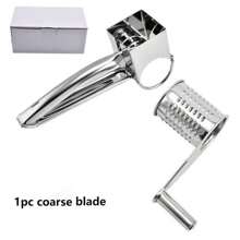 3-in-1 All Stainless Steel Cheese Rotary Grater