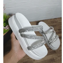 Women Platforms & Wedge Sandals - trắng - Xem 8