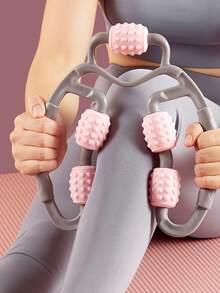 Kẹp Tròn Máy Mát Xa Chân Con Lăn Thư Giãn Chân Hiệu Chỉnh Bánh Xe Yoga, 5 Bánh Xe Lăn Massage Cho Chân - Nhiều màu - Xem 2