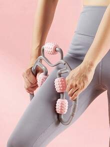 Kẹp Tròn Máy Mát Xa Chân Con Lăn Thư Giãn Chân Hiệu Chỉnh Bánh Xe Yoga, 5 Bánh Xe Lăn Massage Cho Chân - Nhiều màu - Xem 3