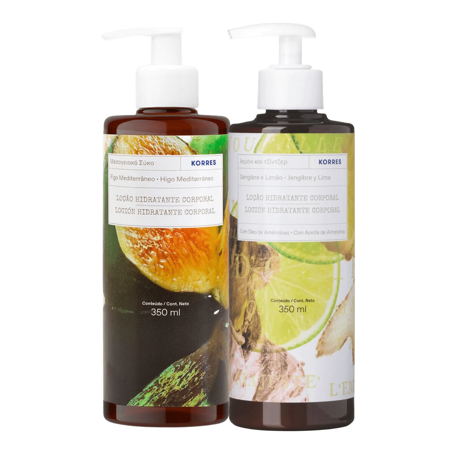 Skin Care Sets - 套裝 2 Korres 地中海無花果,生薑和檸檬保濕身體乳液 - 查看 1