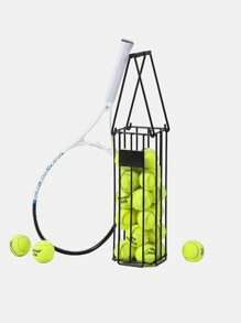 1pc Portable Tennis Ball Picker, Quick-Release Tennis Ball Hopper