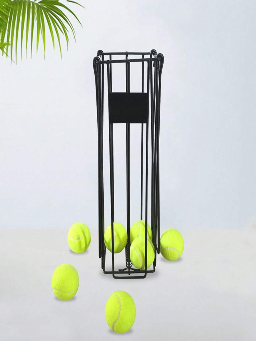 1pc Portable Tennis Ball Picker, Quick-Release Tennis Ball Hopper