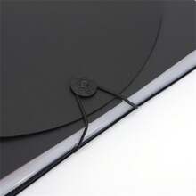 Accordian File Manager With Lid Extension Folder Portable A4 Letter Size File Box, Large Capacity Plastic Colored Paper File Manager File Manager Back To School,Back To School,School Supplies - Black - View 5