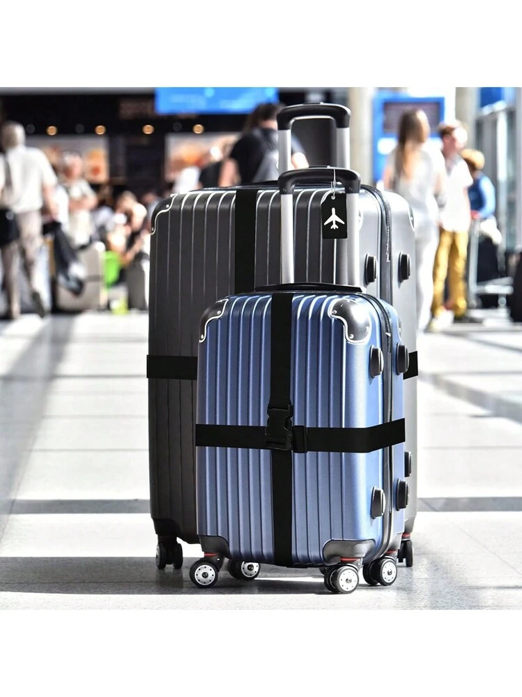 Set 8 Cinghie Colorate Cinghie Per Valigie Vlecexs - Set Da 8 Pezzi Regolabili, Colorate, Per Proteggere E Identificare I Bagagli Durante I Viaggi Cinghia Per Valigia