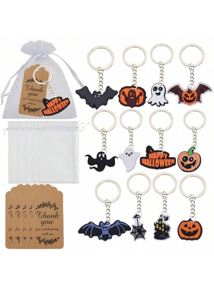 Portachiavi in acciaio inox con scritta Ghost Fear Halloween Corpse