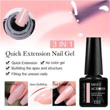 6pcs Gel Extension Nail Kit Quick Extension Gel Nail Polish Set 7ml Nail Extension Gel Construct Hard Gel Semi Permanent Acrylic Apres Extend Gel Crystal White Pink Nails UV Construction Gel For Nail Extensions Soak Off UV Gel Varnish Manicure Kit Nail Supplies Nail Art Design For Home Salon Gift For Women - 彩色 - 查看 4