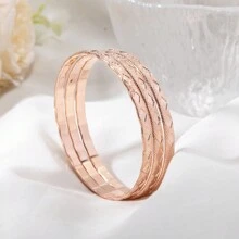 3入組幾何圖案分層兒童手鍊，適合3-9歲兒童 - 彩色 - 查看 10