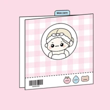 Rabbit Peach Orchard Juice Pudding Mochi Stand Paper Cutting Album Toy Book Box Cartoon Pink Skin Care Fan Lovely Paper Craft Handmade Quiet Book DIY Material Included - Multicolor - View 7